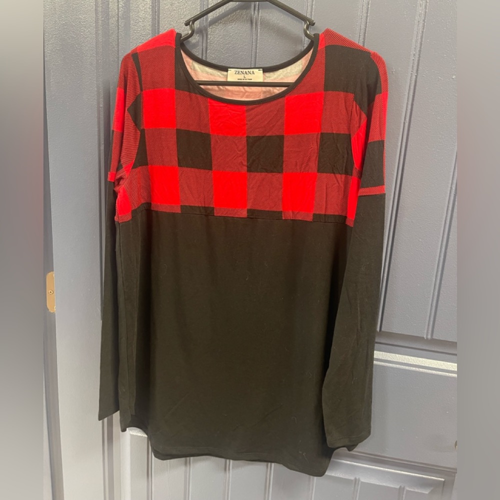 All the Plaid Top